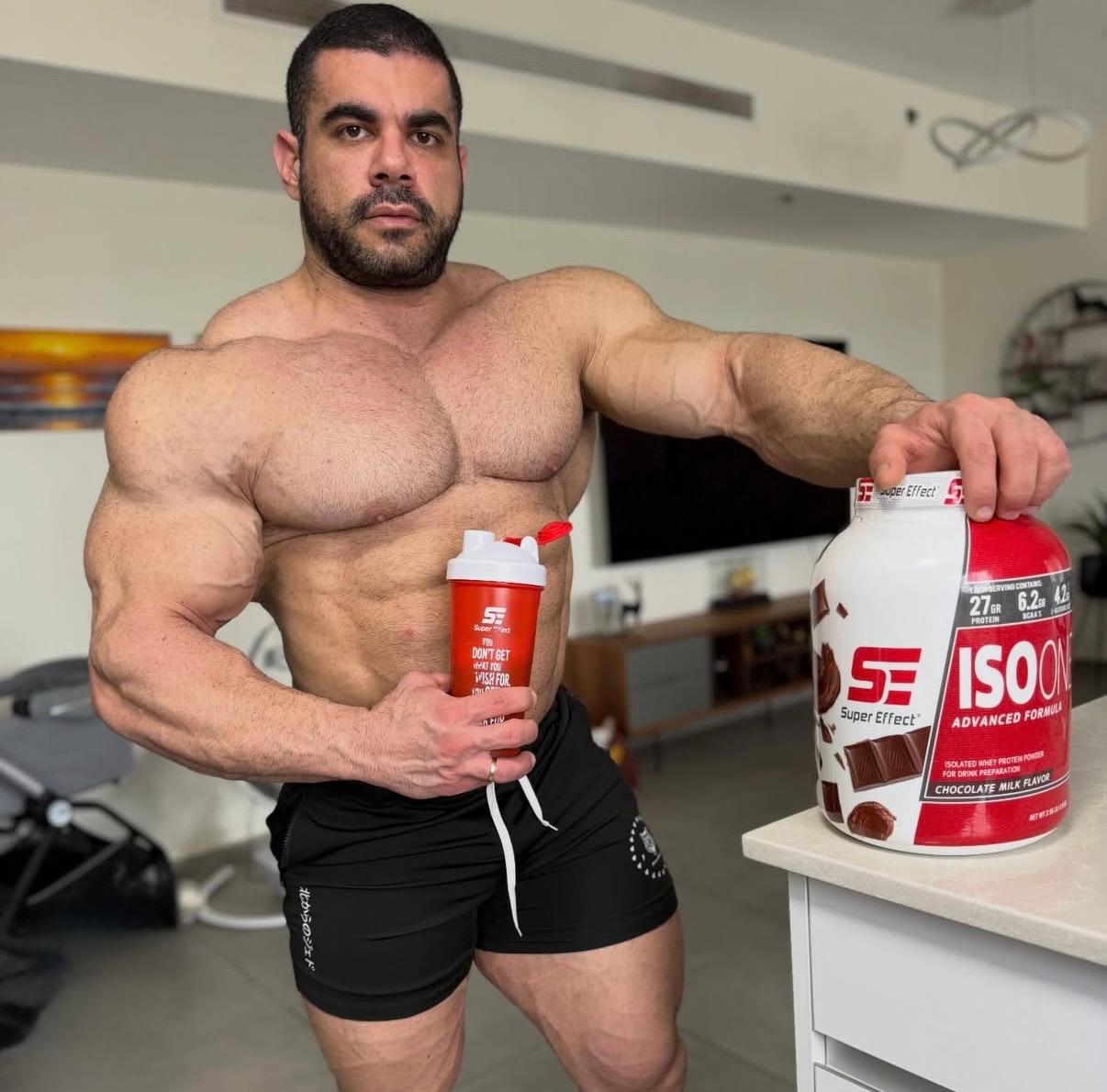 אבקת חלבון איזולאט סופר אפקט לחיטוב ובניית שריר